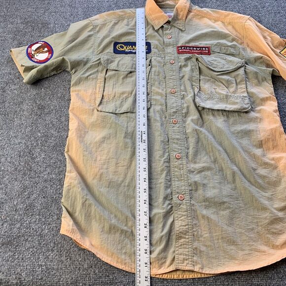 Vintage Penn Reels Mens Shirt Size M Fishing Button Up Embroidered Patches - Picture 13 of 15